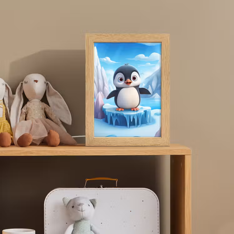 Pinguïn - Meisjes - Pooldieren - Kinderen Light Box met kabel klein -sfeer2_kind