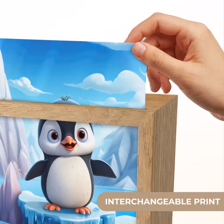 Pinguïn - Meisjes - Pooldieren - Kinderen Light Box met kabel (Kinderlampje) klein -USP_websiteprintEN