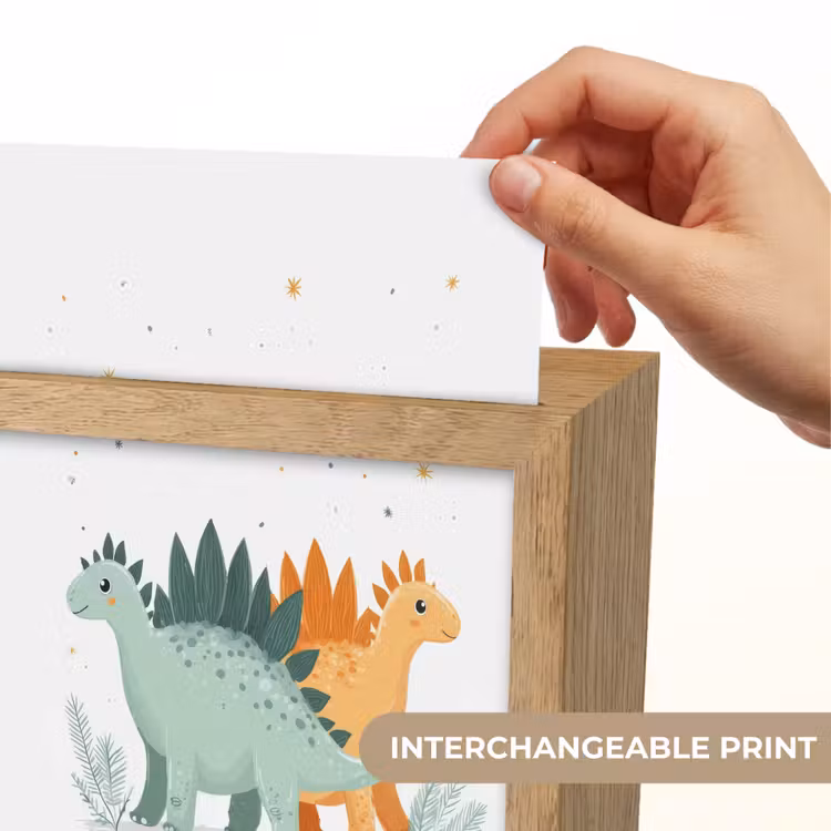 Planten - Sterren - Dinosaurussen - Oranje Light Box met kabel (Kinderlampje) klein -USP_websiteprintEN