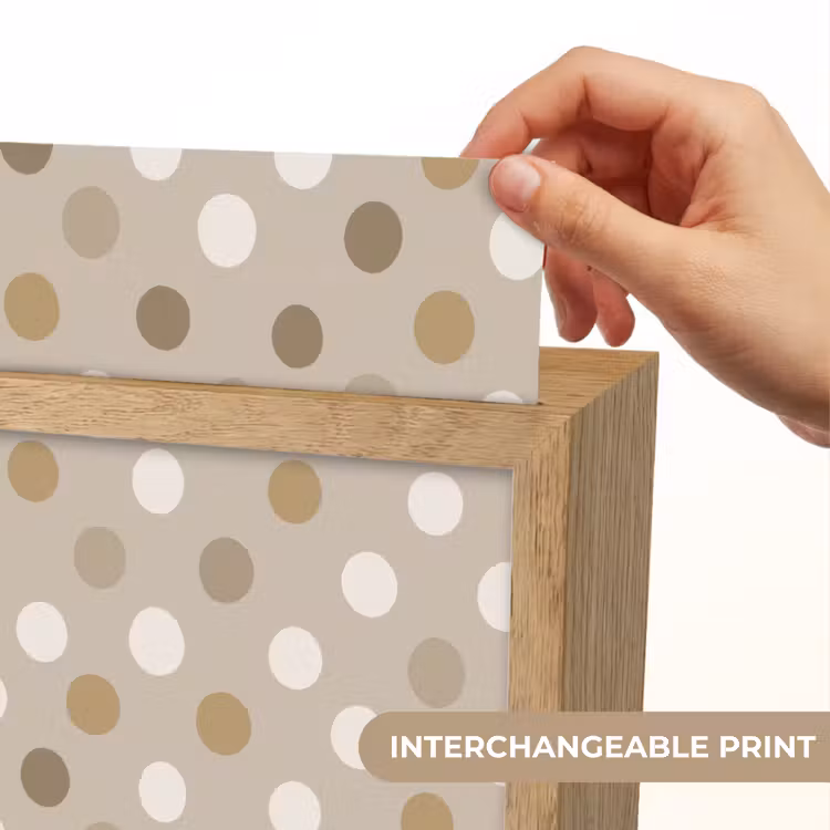 Polka - Dots - Beige Light Box met kabel (Kinderlampje) klein 904 -USP_websiteprintEN