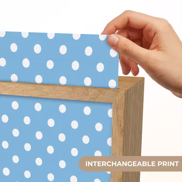 Polka - Dots - Blauw Light Box met kabel (Kinderlampje) klein 904 -USP_websiteprintEN