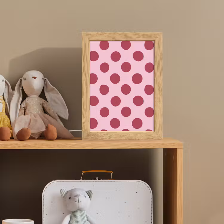 Stippen - Patroon - Bordeaux Light Box met kabel (Kinderlampje) klein 904 -sfeer2_kind