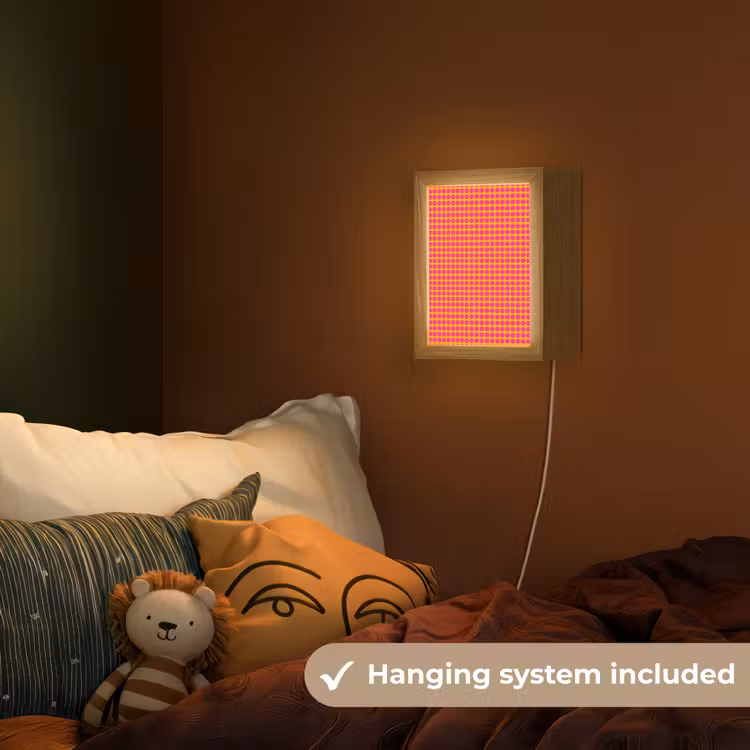 Stippen - Patroon - Oranje Light Box met kabel (Kinderlampje) klein 904 -sfeer5_kind_EN
