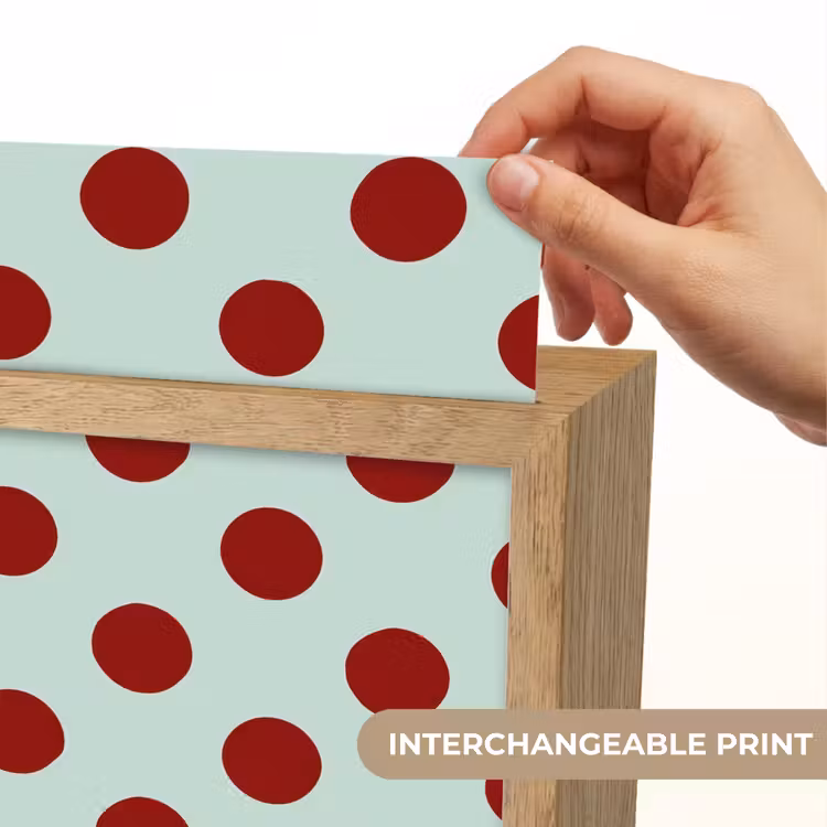 Polka - Dots - Rood Light Box met kabel (Kinderlampje) klein 904 -USP_websiteprintEN