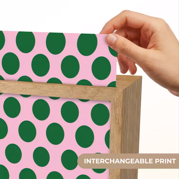 Polkadots - Patroon - Groen Light Box met kabel (Kinderlampje) klein 904 -USP_websiteprintEN