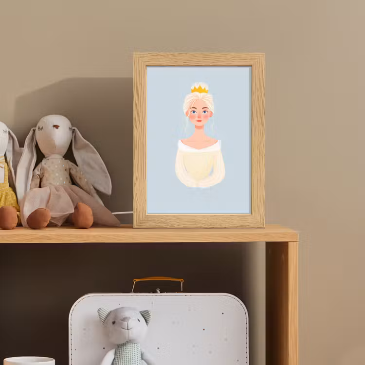 Prinses - Kroon - Blauw Light Box met kabel klein -sfeer2_kind