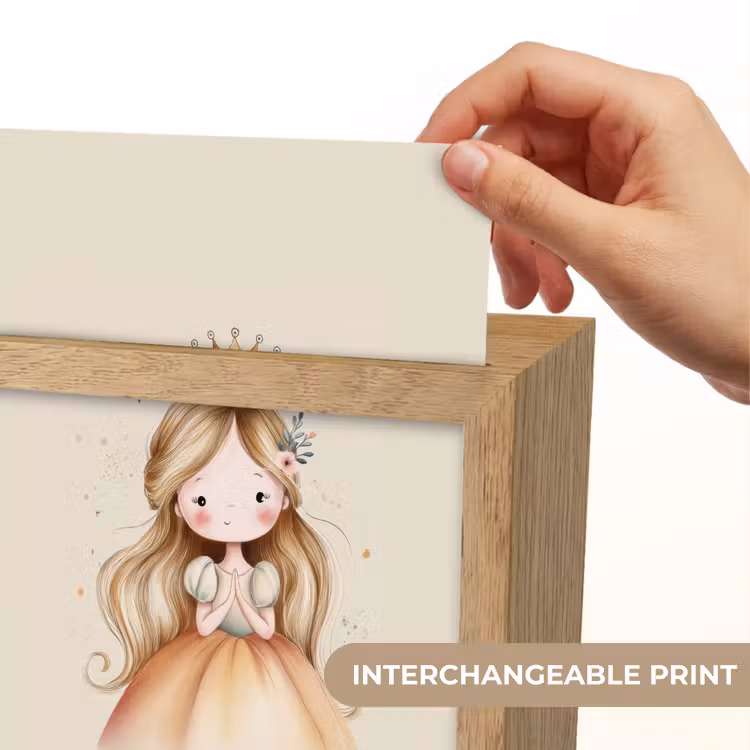 Prinses - Kroon - Goud Light Box met kabel (Kinderlampje) klein -USP_websiteprintEN
