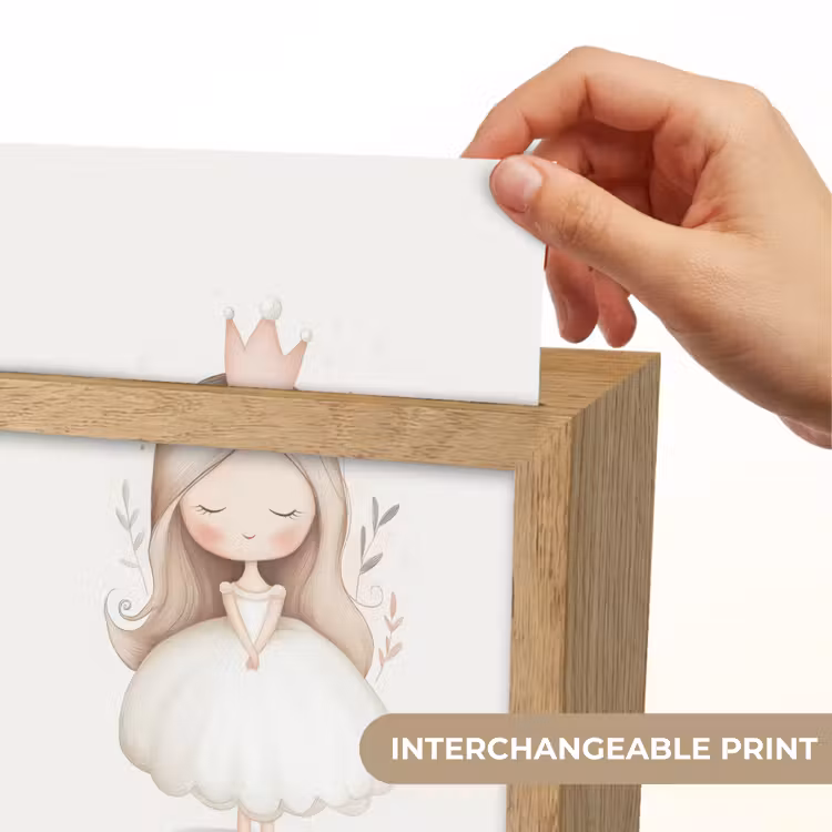 Prinses - Jurk - Kroon - Pastel Light Box met kabel (Kinderlampje) klein -USP_websiteprintEN