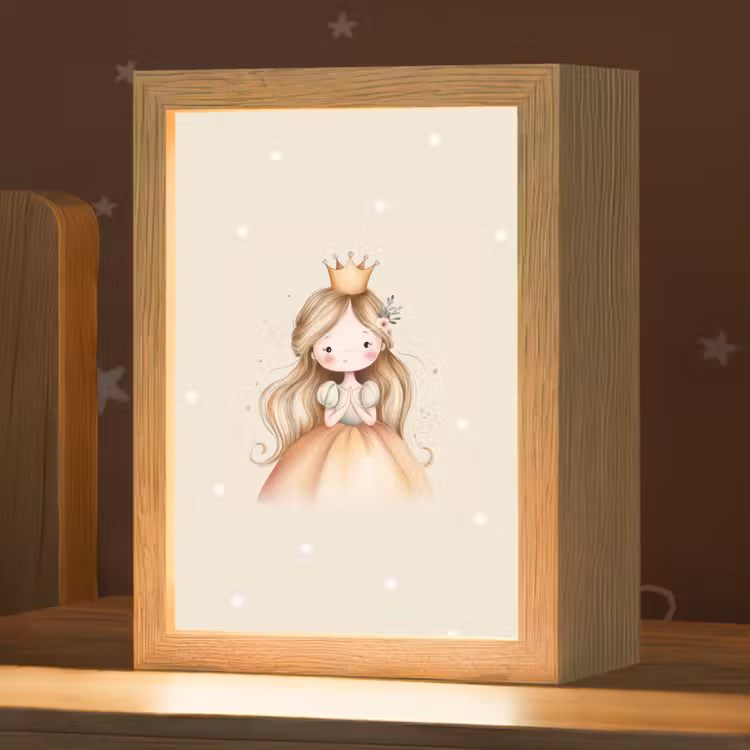 Prinses - Goud - Stippen Light Box met kabel klein -zzz_3d_website