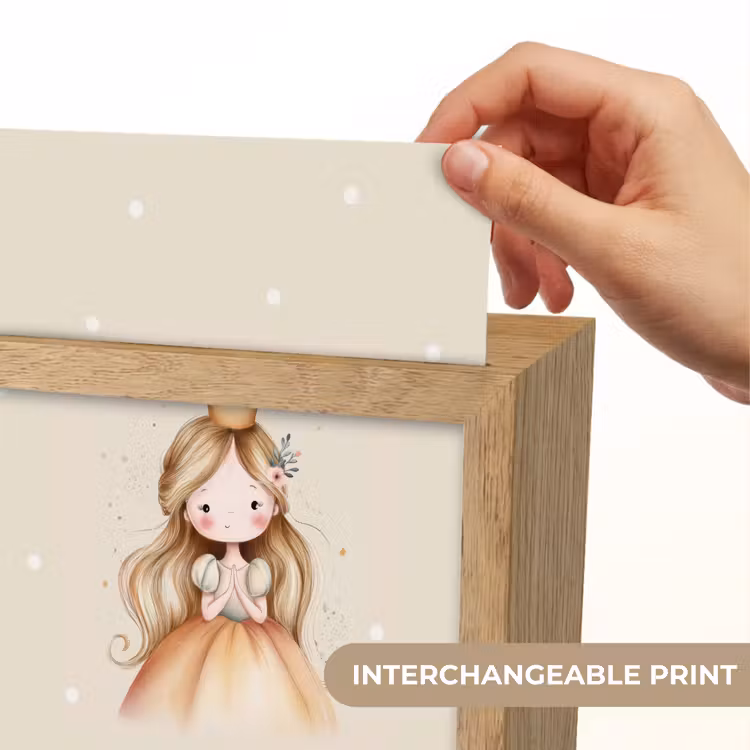 Prinses - Goud - Stippen Light Box met kabel (Kinderlampje) klein -USP_websiteprintEN
