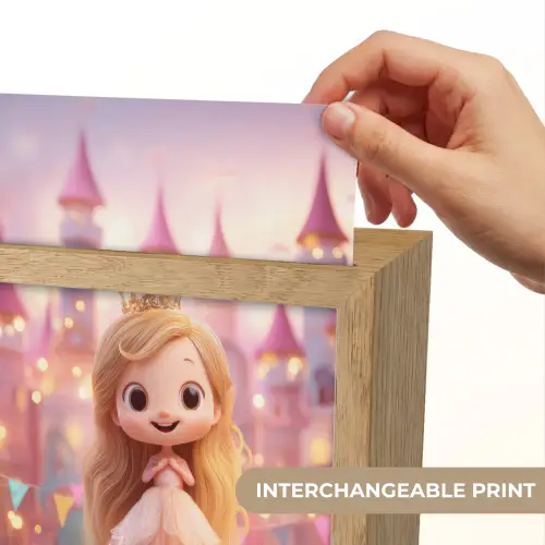 Prinses - Roze - Kasteel Light Box met kabel (Kinderlampje) klein -USP_websiteprintEN