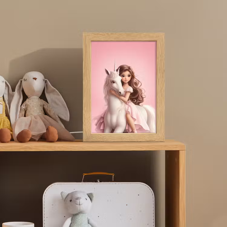 Prinses - Roze - Eenhoorn Light Box met kabel klein -sfeer2_kind