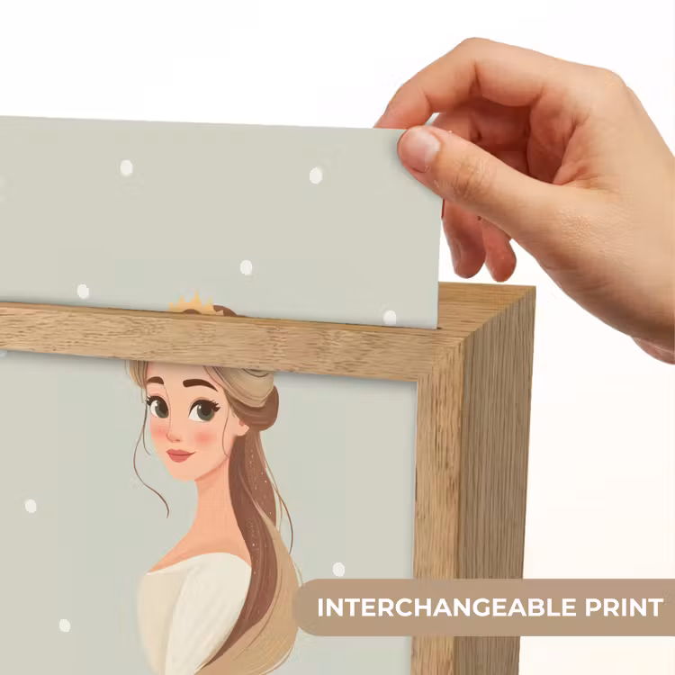 Prinses - Tiara - Groen - Stippen Light Box met kabel (Kinderlampje) klein -USP_websiteprintEN