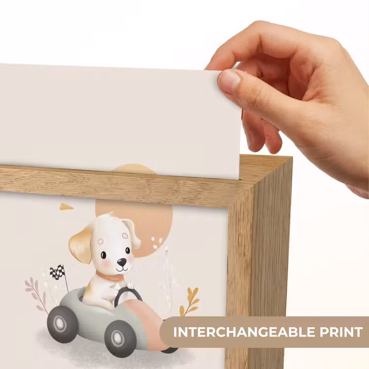 Puppy - Raceauto - Oranje Light Box met kabel (Kinderlampje) klein -USP_websiteprintEN