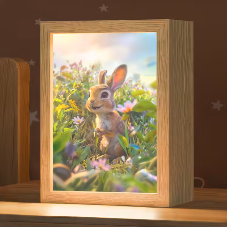 Konijn - Dieren - Natuur Light Box met kabel klein -zzz_3d_website
