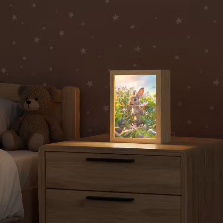 Konijn - Dieren - Natuur Light Box met kabel klein -sfeer1_kind