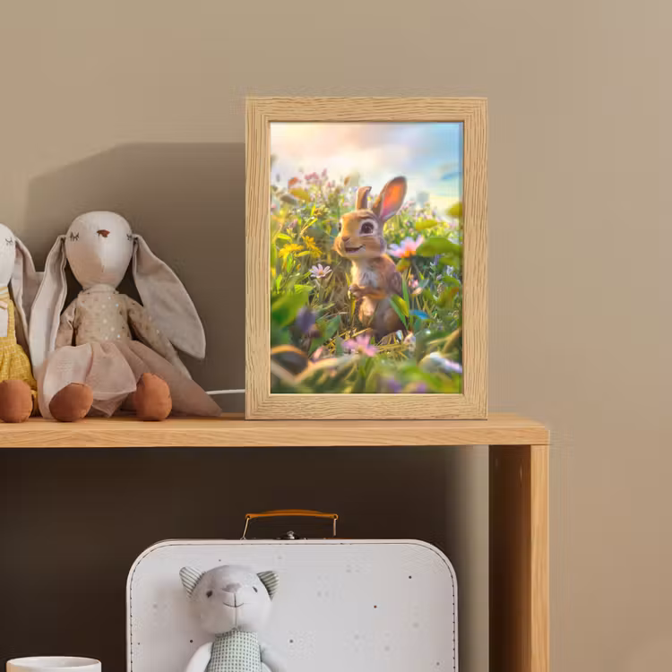 Konijn - Dieren - Natuur Light Box met kabel klein -sfeer2_kind