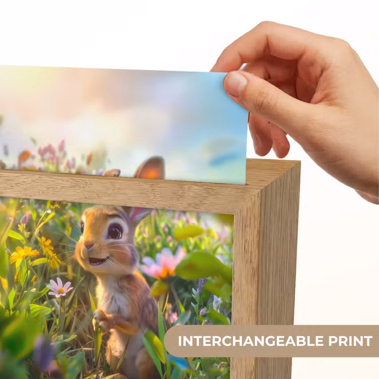 Konijn - Dieren - Natuur Light Box met kabel (Kinderlampje) klein -USP_websiteprintEN