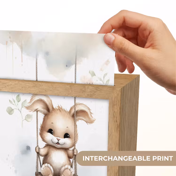 Konijn - Baby dier - Kinderen Light Box met kabel (Kinderlampje) klein -USP_websiteprintEN
