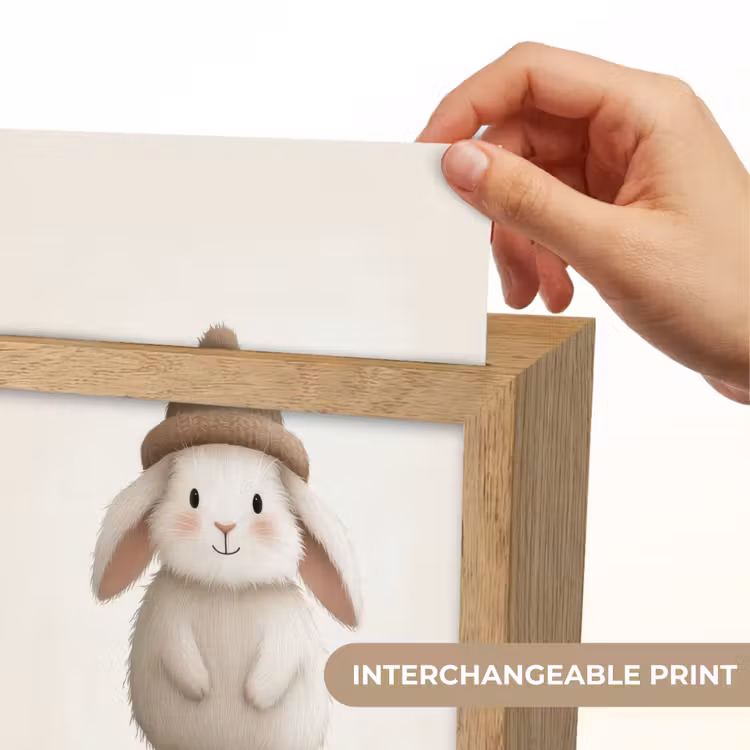 Konijn - Muts - Oren - Beige Light Box met kabel (Kinderlampje) klein -USP_websiteprintEN