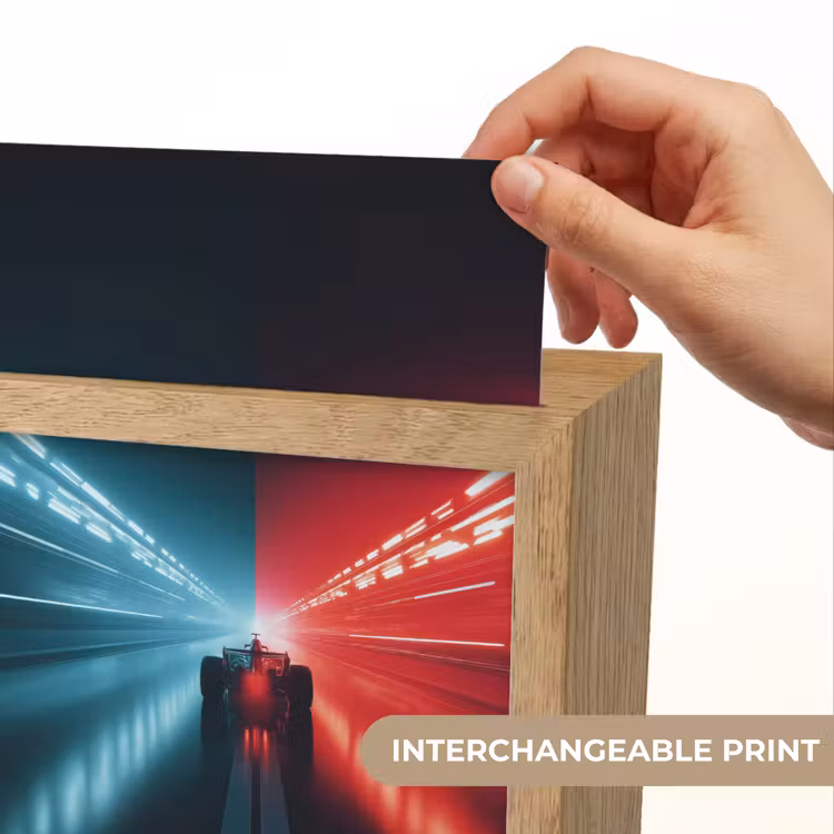 Raceauto - Rood - Blauw - Snelheid Light Box met kabel (Kinderlampje) klein -USP_websiteprintEN