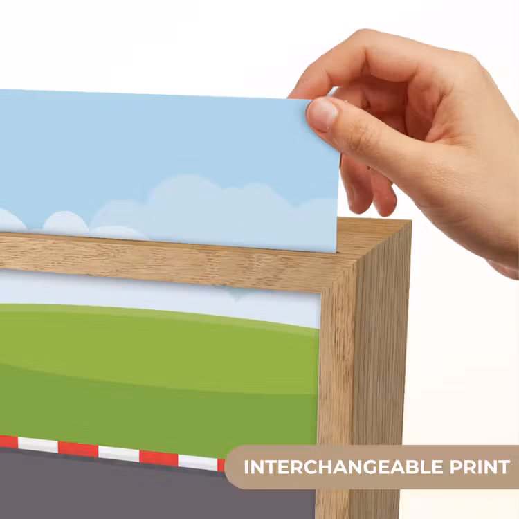 Racebaan - Illustratie - Sport - Kleurrijk Light Box met kabel (Kinderlampje) klein -USP_websiteprintEN