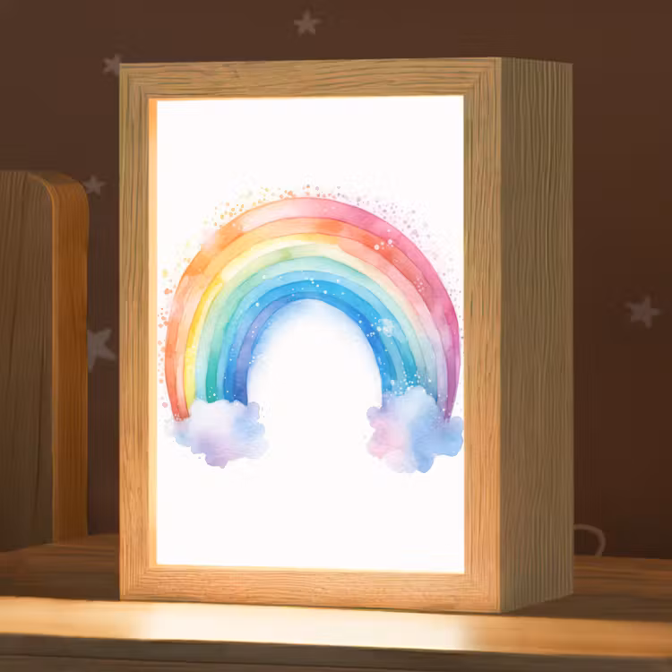 Regenboog - Kinderen - Meisje Light Box met kabel klein -zzz_3d_website