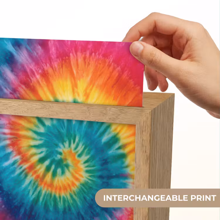 Regenboogkleuren - Tie dye - Light Box met kabel (Kinderlampje) klein -USP_websiteprintEN