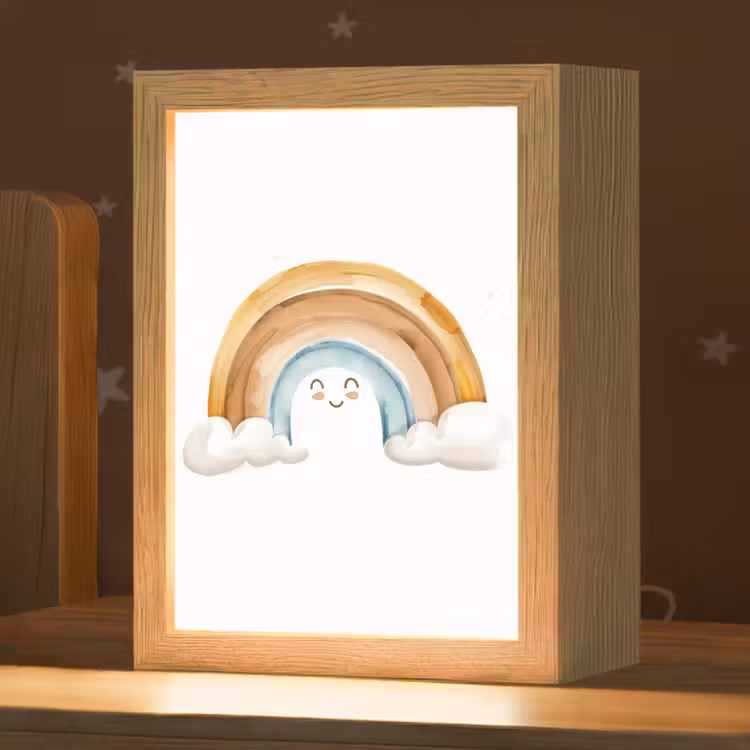 Regenboog - Pastel kleuren Light Box met kabel klein -zzz_3d_website