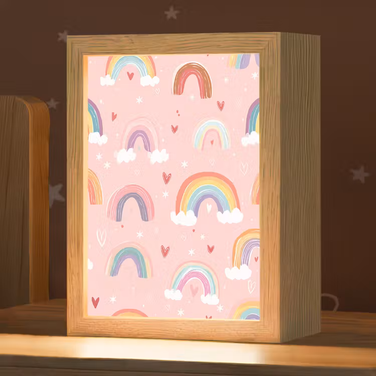Regenboog - Patroon - Pastel Light Box met kabel klein -zzz_3d_website
