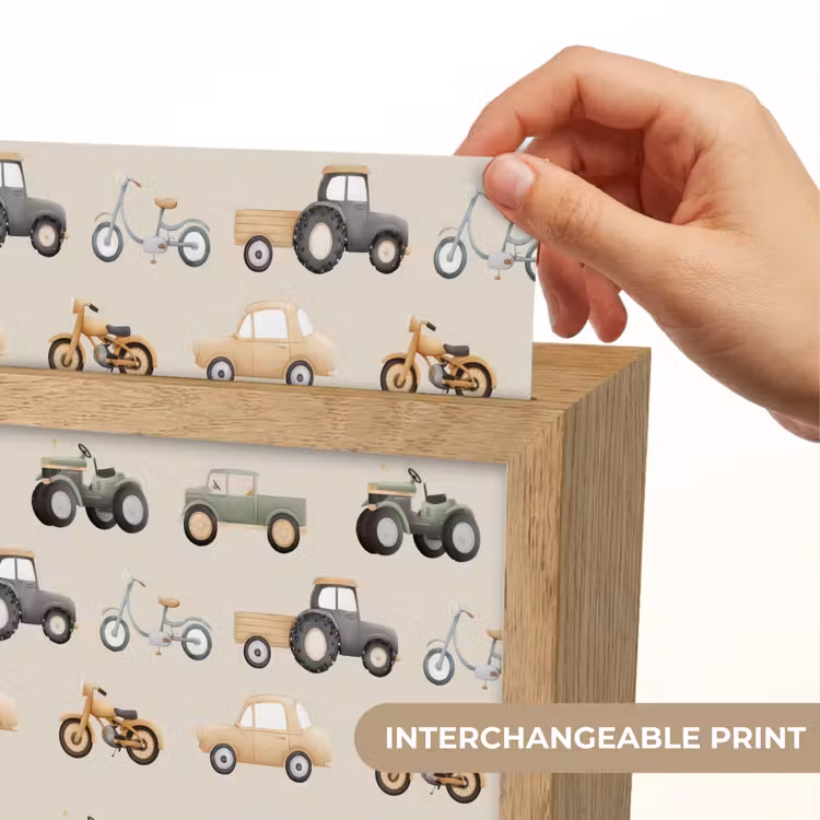 Retro - voertuigen - patroon Light Box met kabel (Kinderlampje) klein -USP_websiteprintEN