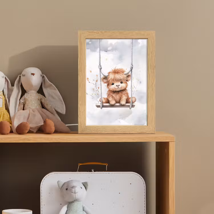 Schotse hooglander - Dier - Kinderen Light Box met kabel klein -sfeer2_kind