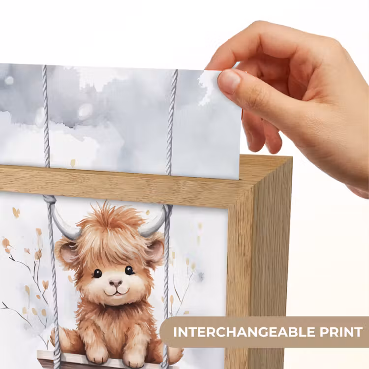 Schotse hooglander - Dier - Kinderen Light Box met kabel (Kinderlampje) klein -USP_websiteprintEN