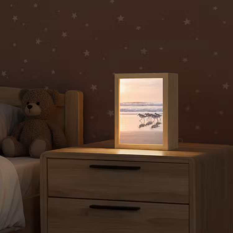 Zee - Vogels - Strand Light Box met kabel (Kinderlampje) klein -sfeer1_kind