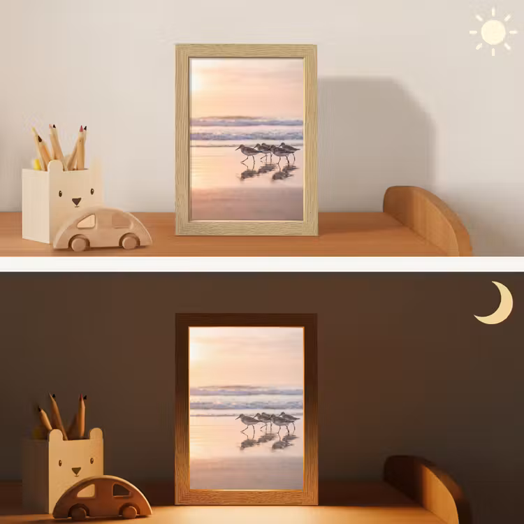 Zee - Vogels - Strand Light Box met kabel (Kinderlampje) klein -sfeer3_kind