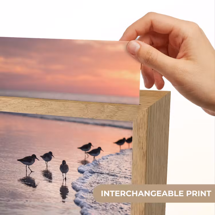 Meeuwen - Strand - Zee - Roze Light Box met kabel (Kinderlampje) klein -USP_websiteprintEN