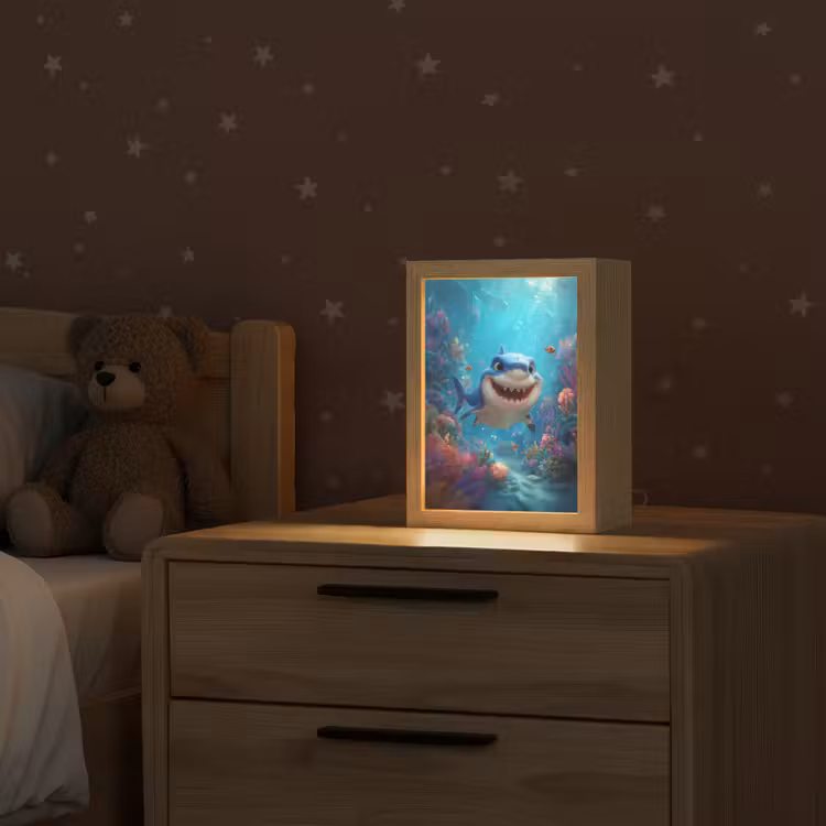 Haai - Onderwaterwereld - Oceaan Light Box met kabel klein -sfeer1_kind