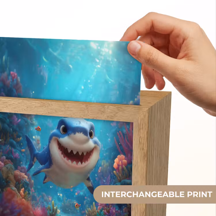 Haai - Onderwaterwereld - Oceaan Light Box met kabel (Kinderlampje) klein -USP_websiteprintEN