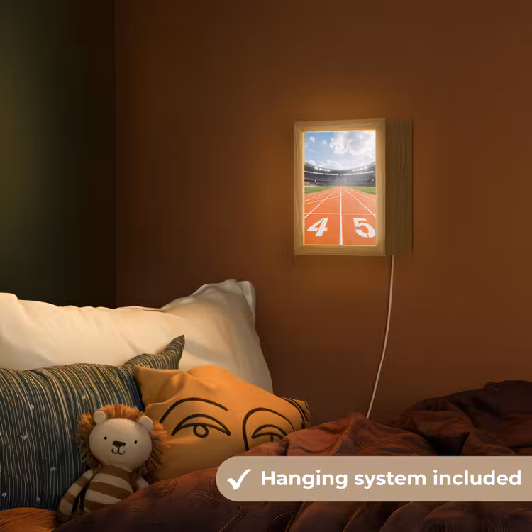 Sintelbaan - Stadion - Sport -Oranje Light Box met kabel (Kinderlampje) klein -sfeer5_kind_EN