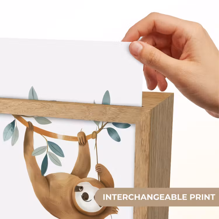Luiaard - Dier - Jungle dieren Light Box met kabel (Kinderlampje) klein -USP_websiteprintEN