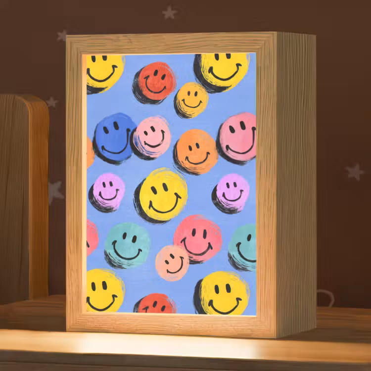 Smileys - Kleurrijk Light Box met kabel klein -zzz_3d_website