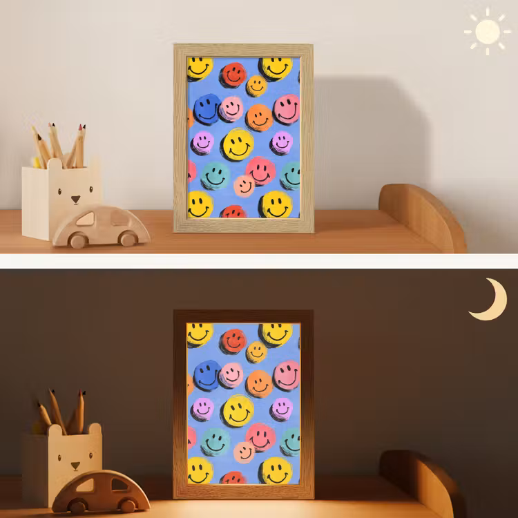Smileys - Kleurrijk Light Box met kabel klein -sfeer3_kind