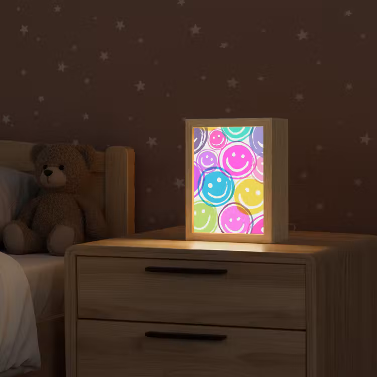 Smileys - Kleurrijk - Neon Light Box met kabel klein -sfeer1_kind
