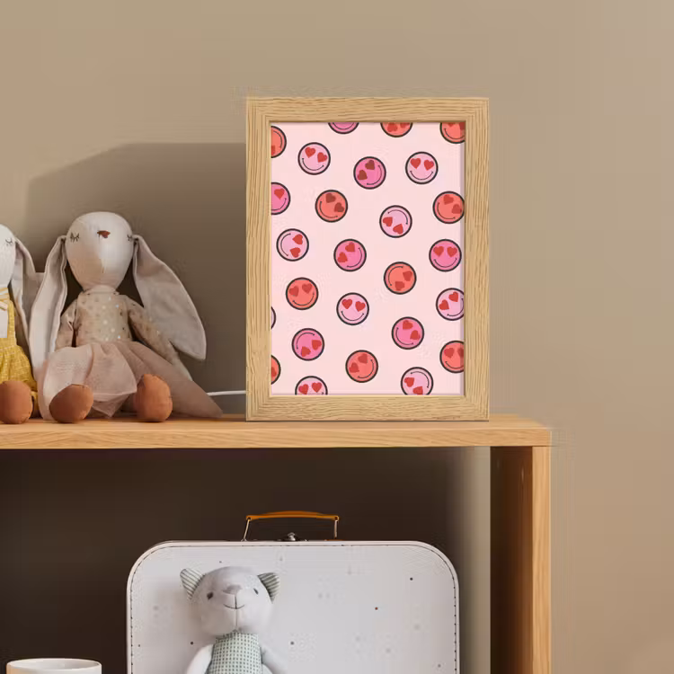Smileys - Hartjes - Roze Light Box met kabel klein -sfeer2_kind