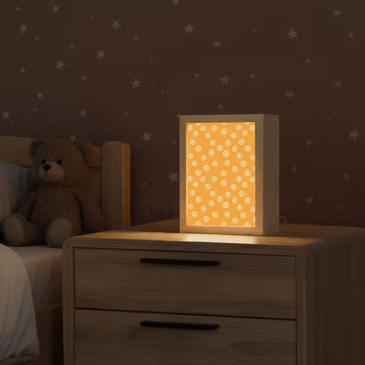 Smileys - Retro - Heel Light Box met kabel (Kinderlampje) klein 904 -sfeer1_kind