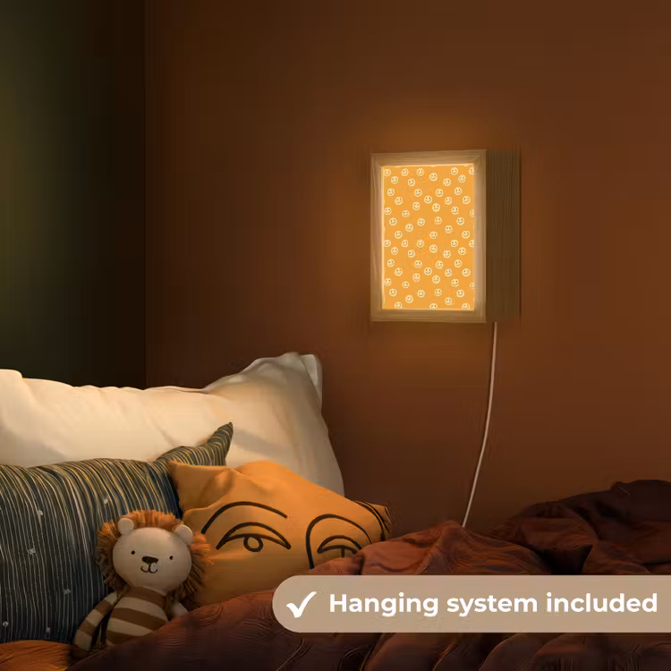 Smileys - Retro - Heel Light Box met kabel (Kinderlampje) klein 904 -sfeer5_kind_EN