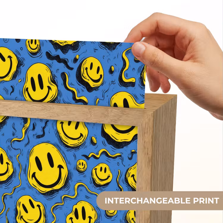Smileys - Geel - Blauw Light Box met kabel (Kinderlampje) klein -USP_websiteprintEN