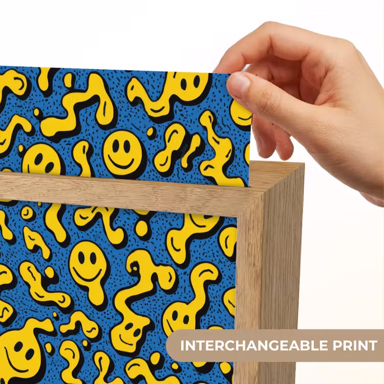 Smileys - Geel - Blauw Light Box met kabel (Kinderlampje) klein -USP_websiteprintEN