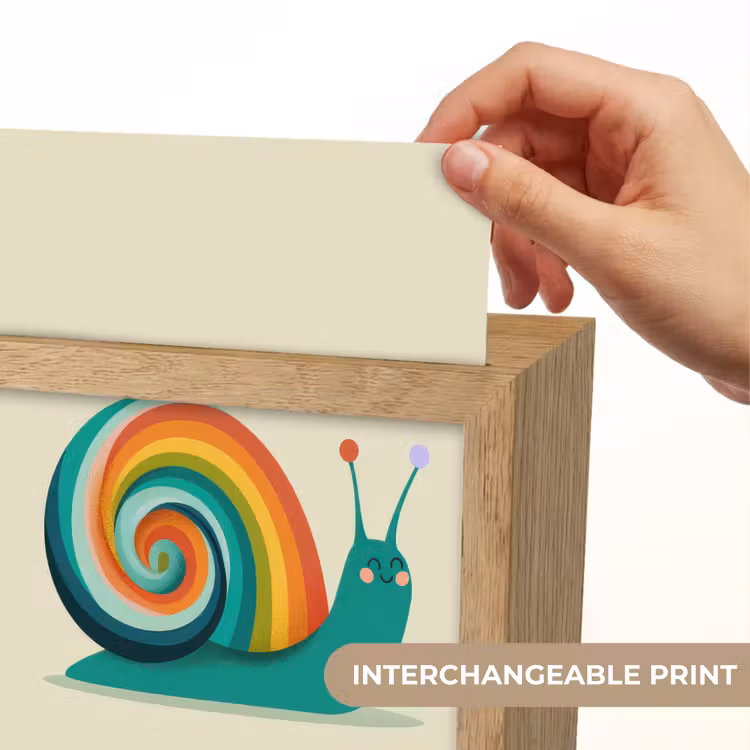 Slak - Regenboogschild - Groen Light Box met kabel (Kinderlampje) klein -USP_websiteprintEN