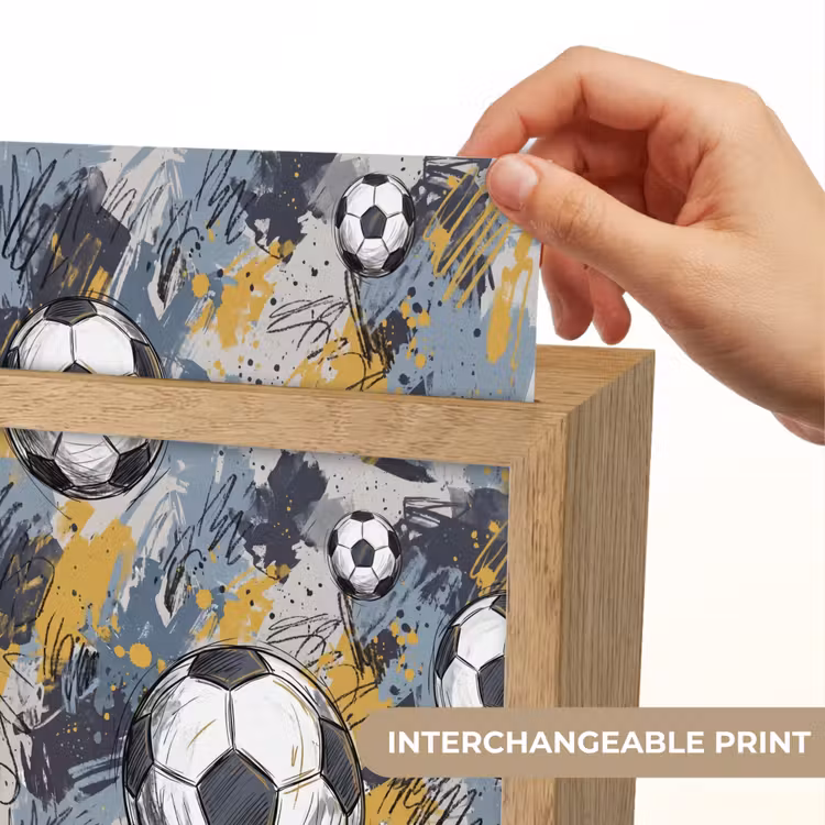 Voetbal - Abstract - Sport - Kleurrijk Light Box met kabel (Kinderlampje) klein -USP_websiteprintEN